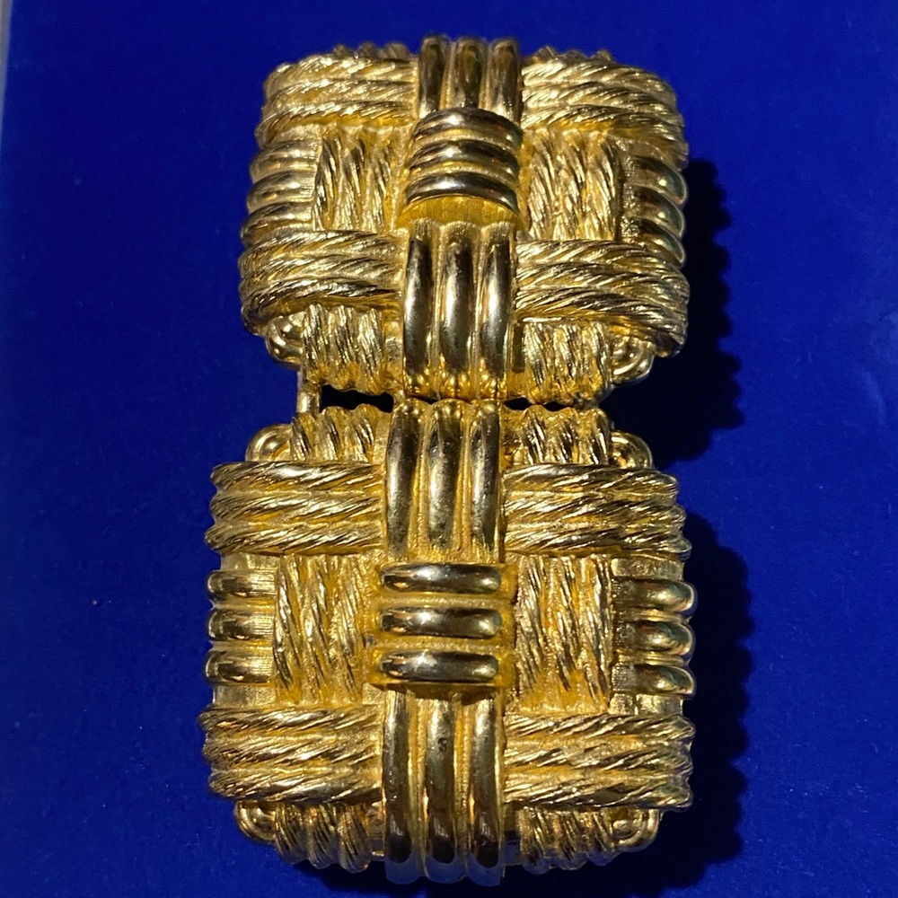 Vintage Gay Boyer Gold Tone Belt Buckle